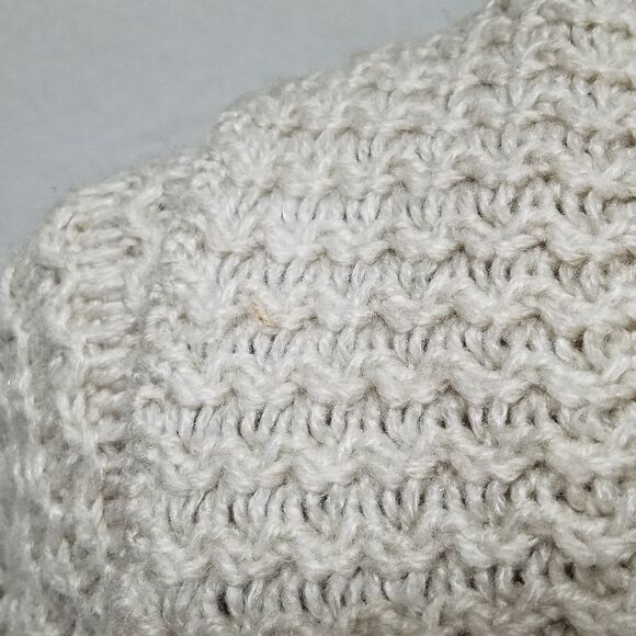 𝅺RARE Vintage 70s Jantzen Tan Chunky Knit Wide Collar Bow Bell Sleeve Cardigan - Picture 16 of 16